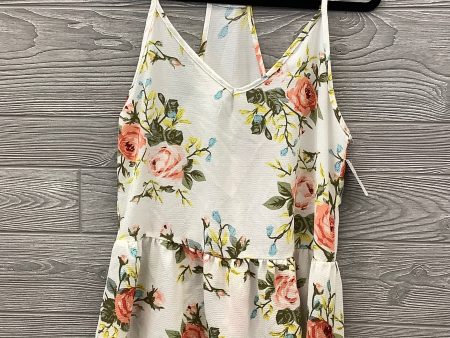 Top Sleeveless By Shein In Floral Print, Size: S Online