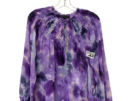 Top Long Sleeve By White House Black Market In Purple, Size: S Online