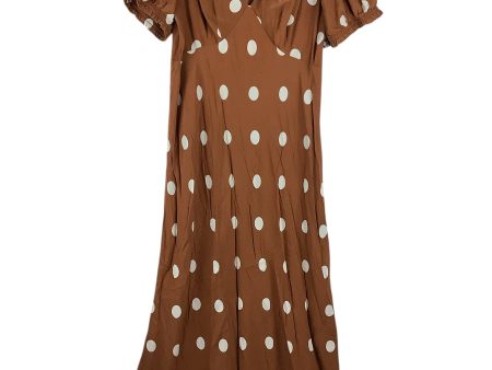 Dress Casual Maxi By A New Day In Brown, Size: L Discount