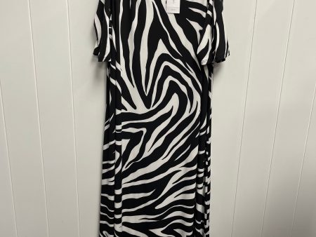 Dress Casual Maxi By Chicos In Black & White, Size: Xl Supply