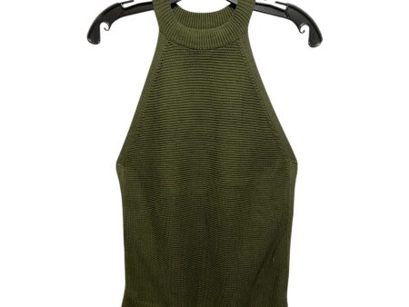 Knit Top Sleeveless By Banana Republic In Green, Size: S Discount