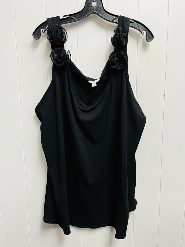 Top Sleeveless By Cato In Black, Size: 26 For Discount