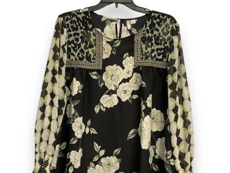 Blouse Long Sleeve By Cato In Floral Print, Size: Xl For Cheap