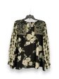 Blouse Long Sleeve By Cato In Floral Print, Size: Xl For Cheap