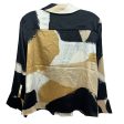 Front Twist Blouse By Chicos Black Label In Multi-colored, Size: 4 Online now