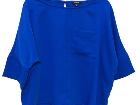 Top 3 4 Sleeve By Express In Blue, Size: S Fashion