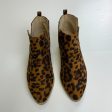 Boots Ankle Flats By Clothes Mentor In Leopard Print, Size: 8.5 Online now