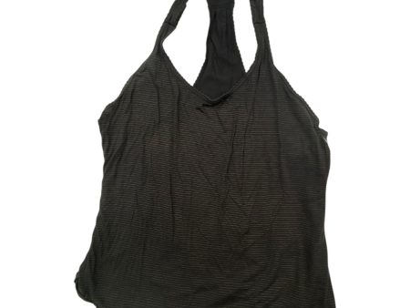 Athletic Tank Top By Lululemon In Black & Gold, Size: M For Cheap