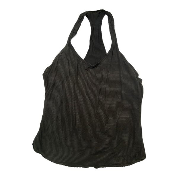 Athletic Tank Top By Lululemon In Black & Gold, Size: M For Cheap