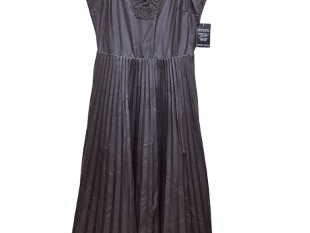 Dress Casual Midi By Boston Proper In Brown, Size: M Online Hot Sale