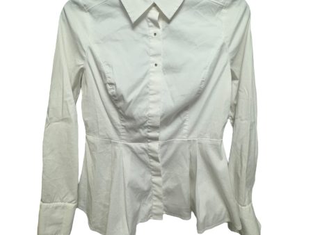 Asymmetric Button-Down Shirt By White House Black Market In White, Size: 0 Online Hot Sale