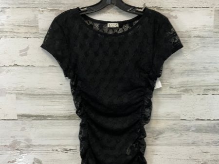 Blouse Short Sleeve By Free People In Black, Size: M For Sale