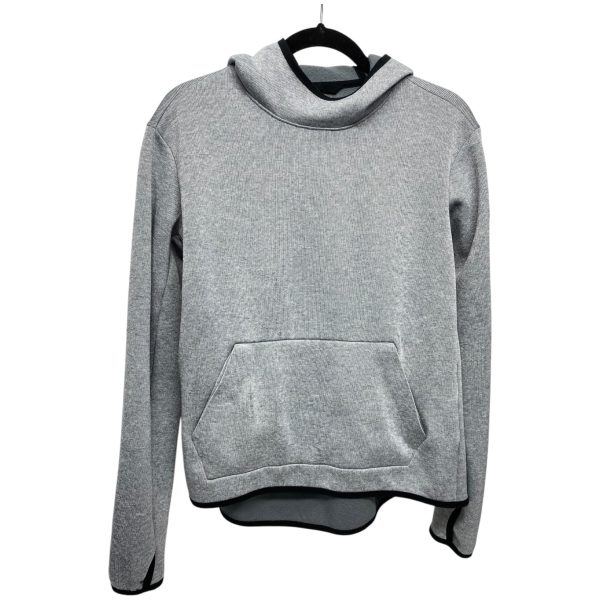 Athletic Top Long Sleeve Hoodie By Nike In Grey, Size: M Online Sale