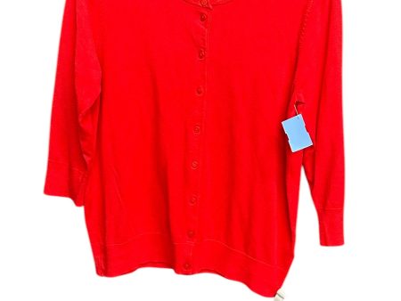 Cardigan By Ellen Tracy In Red, Size: M For Discount