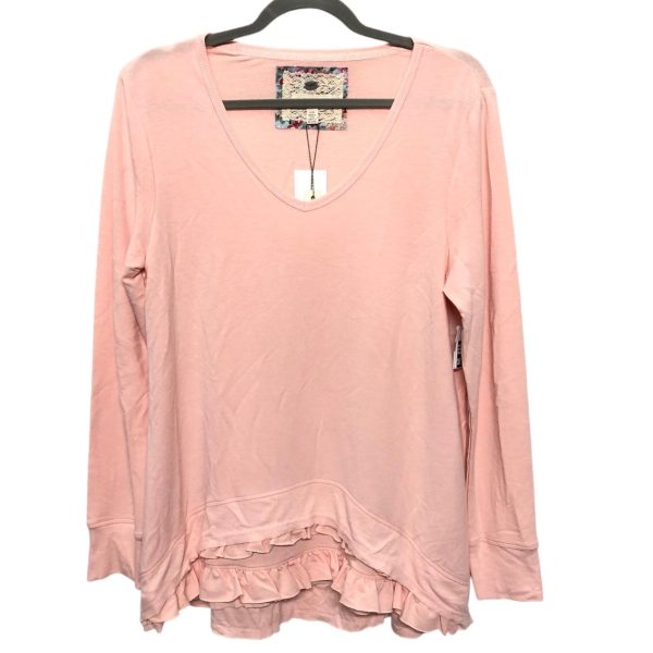 Tunic Long Sleeve By Cupio In Peach, Size: L Sale