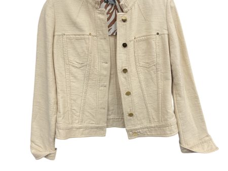 Jacket Denim By Etcetra In Tan, Size: 2 Online Hot Sale