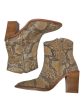 Boots Ankle Heels By Free People In Snakeskin Print, Size: 6.5 Cheap