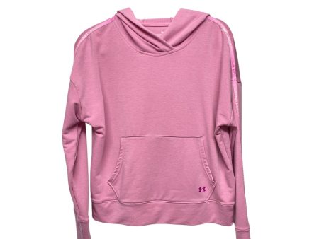 Athletic Sweatshirt Hoodie By Under Armour In Pink, Size: S For Discount