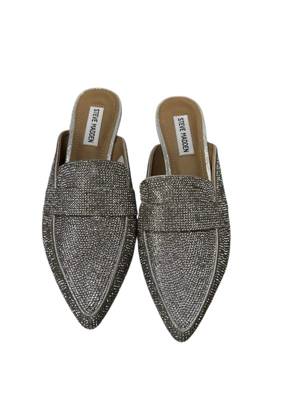 Shoes Flats By Steve Madden In Silver, Size: 8.5 Online Hot Sale