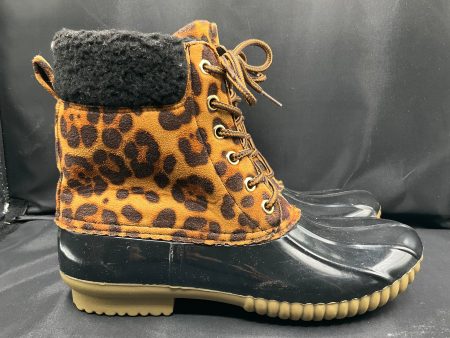 Boots Rain By Clothes Mentor In Animal Print, Size: 6 Supply