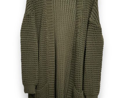 Cardigan By Express In Green, Size: L Online Hot Sale