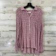 Blouse Long Sleeve By Jane And Delancey In Pink, Size: L on Sale