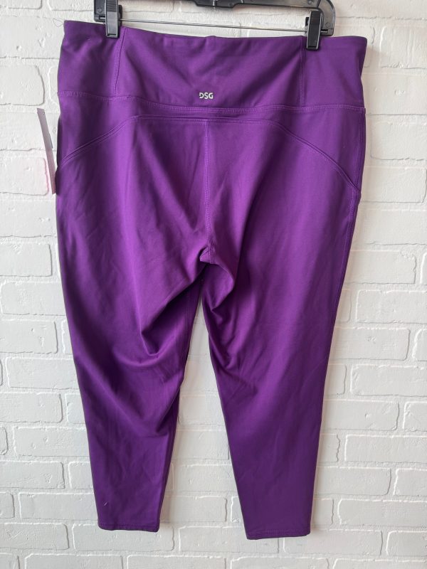 Athletic Leggings Capris By Dsg Outerwear In Purple, Size: 18 For Discount