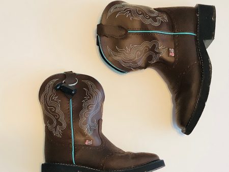 Boots Western By Justin In Brown, Size: 7 Discount