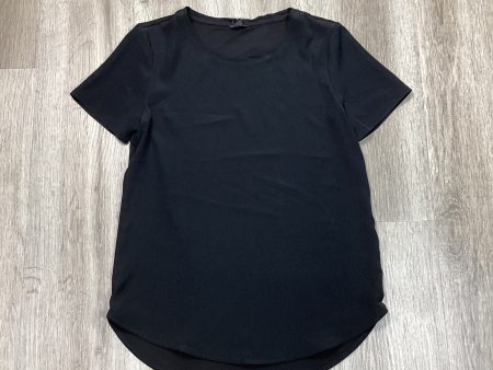 Top Short Sleeve Basic By Ann Taylor In Black, Size: Xs Fashion