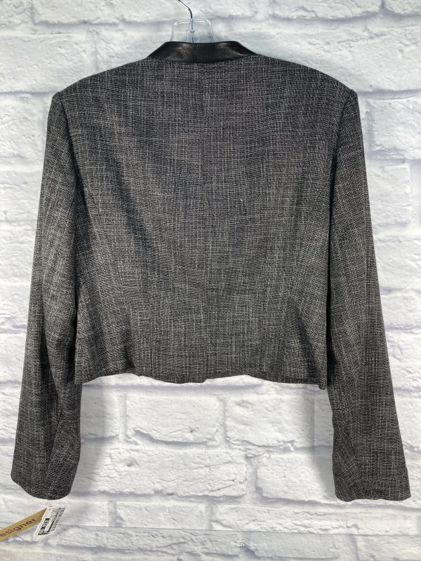 Blazer Designer By Nanette Lepore In Black & Grey, Size: M Sale