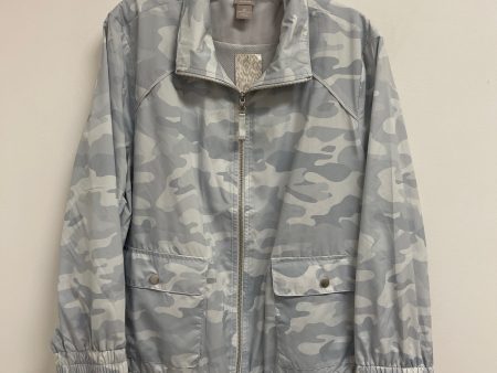 Athletic Jacket By Chicos In Grey, Size: Xlp Online