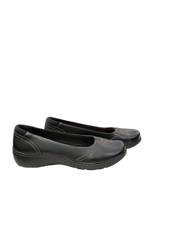 Shoes Flats By Clarks In Black, Size: 7.5 Online now