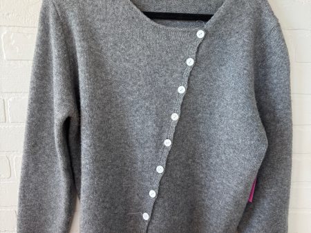 Sweater By Clothes Mentor In Grey & White, Size: L Discount