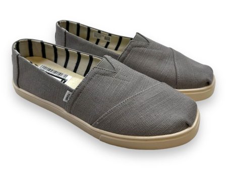 Shoes Flats Boat By Toms In Grey, Size: 9.5 Discount