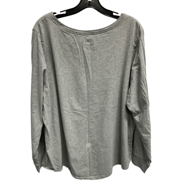 Athletic Top Long Sleeve Crewneck By Nike In Grey, Size: 3x Online Sale