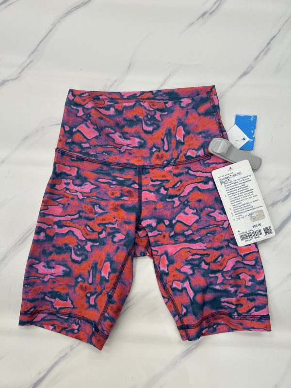 Athletic Shorts By Lululemon In Pink, Size: 4 Hot on Sale