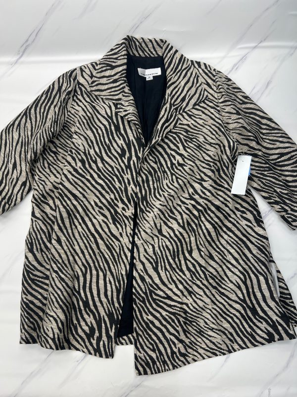 Blazer By Caroline Rose In Zebra Print, Size: Xl on Sale