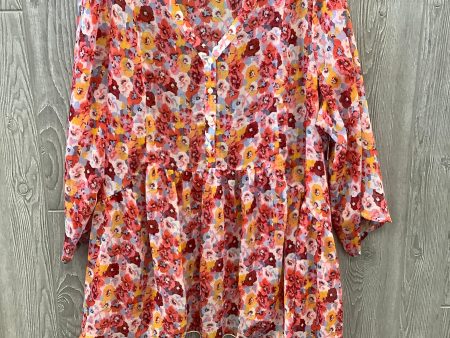 Blouse Long Sleeve By Lane Bryant In Floral Print, Size: 3x Supply