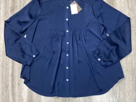 Blouse Long Sleeve By J. Jill In Blue, Size: S Cheap