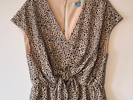 Romper By She + Sky In Animal Print, Size: L Online Sale