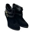 Boots Ankle Heels By Inc In Black & Gold, Size: 7 Supply