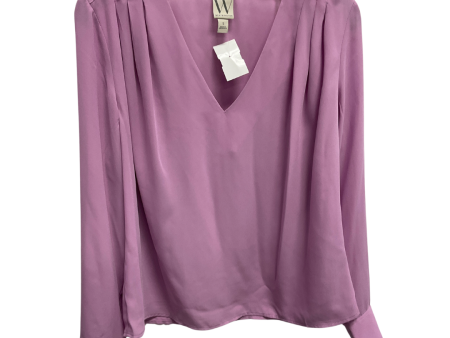 Top Long Sleeve By Worthington In Purple, Size: S Discount