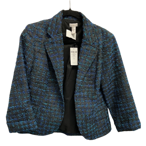 Blazer By Chicos In Blue & Green, Size: S Online Sale