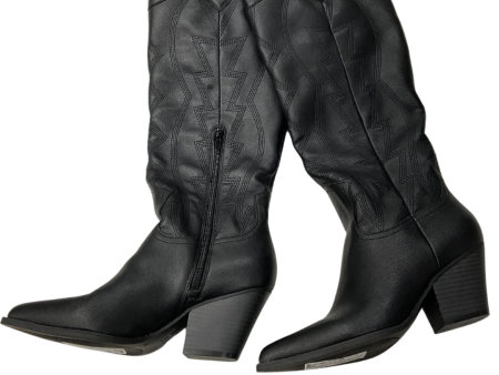 Boots Western By Mix No 6 In Black, Size: 6.5 Online Sale