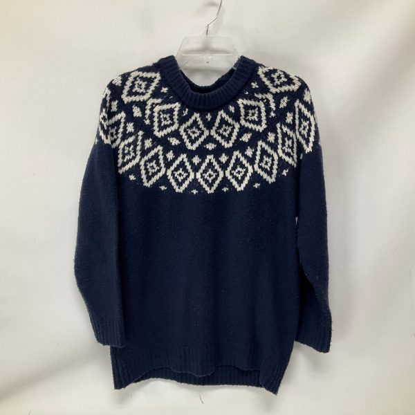 Sweater By Aerie In Blue & White, Size: Xs Online Hot Sale