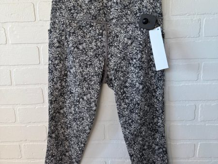 Athletic Leggings By Athleta In Grey & White, Size: 4 on Sale