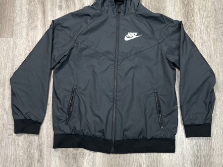 Athletic Jacket By Nike In Black, Size: L For Discount