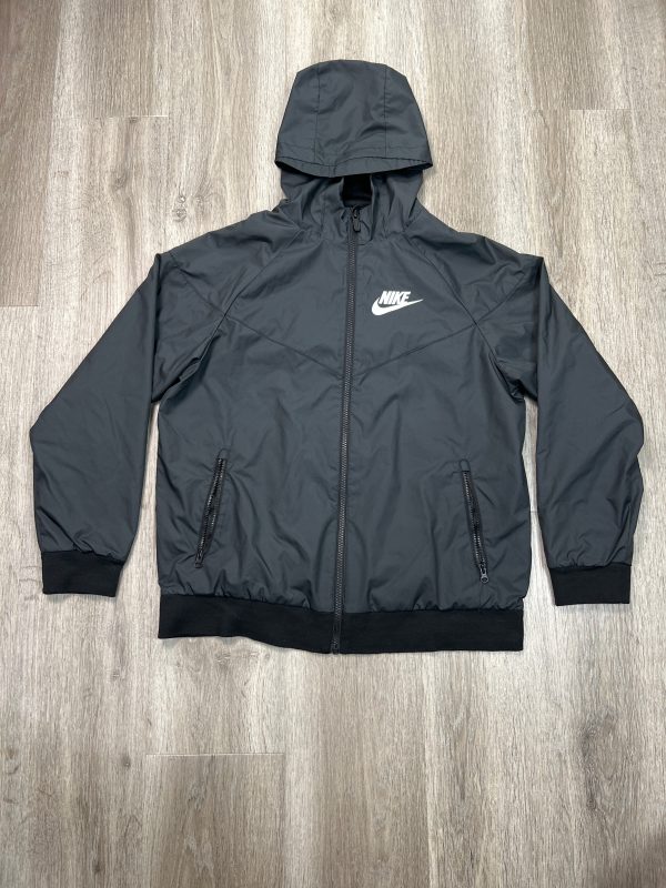 Athletic Jacket By Nike In Black, Size: L For Discount