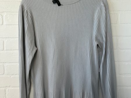 Sweater By Ann Taylor In Grey, Size: L For Cheap