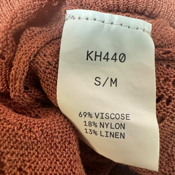 Linen Blend Top Long Sleeve By Kerisma In Orange, Size: M on Sale